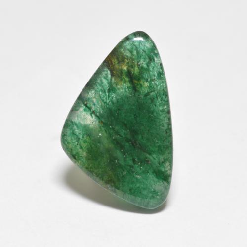 Aventurina verde natural de 5,54 ct, forma elegante, translúcido