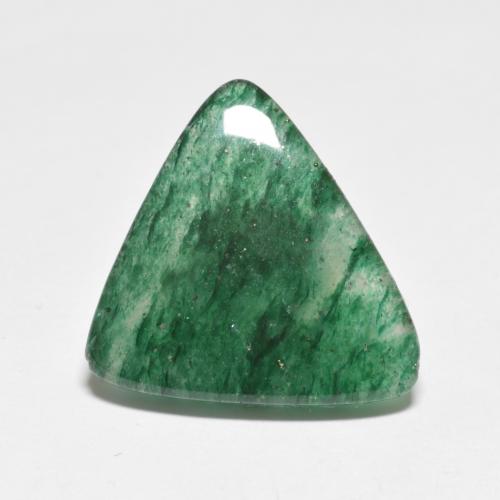 Aventurina verde natural de 7,16 ct, trillón, translúcido
