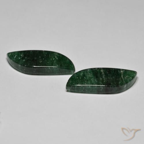 Gemas de Venturina Verde bosque natural de 23.52 ct, Elegante, Translúcido