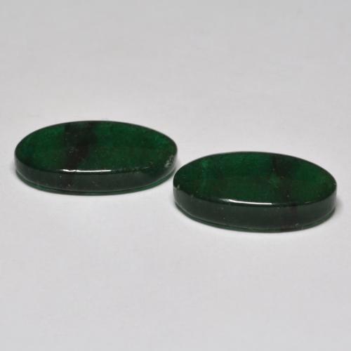 Gemas de aventurina verde natural de 13,04 ct, corte óvalo, translúcido