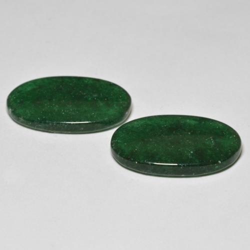 Gemas de aventurina verde natural de 16,12 ct, corte óvalo, translúcido
