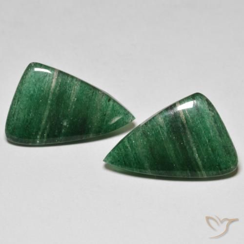 13.52ctw Natural Verde oscuro Venturina, Elegante, Translúcido