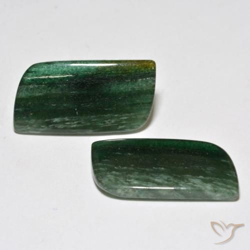 Gemas de Venturina Verde claro natural de 18.31 ct, Elegante, Translúcido