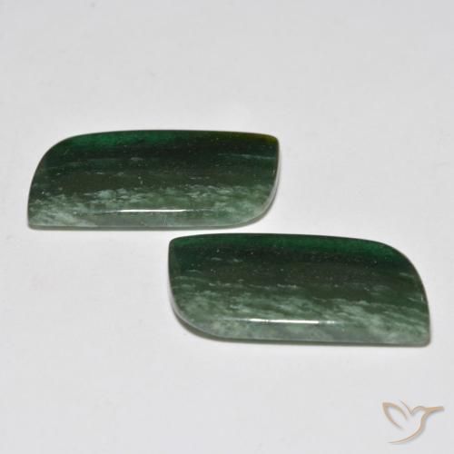 Gemas de Venturina Verde claro natural de 18.31 ct, Elegante, Translúcido