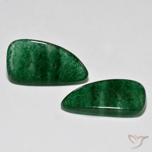 Gemas de Venturina Verde claro natural de 14.53 ct, Elegante, Translúcido