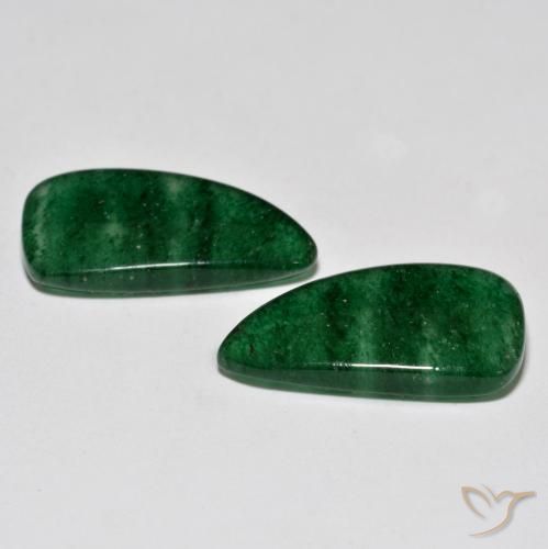Gemas de Venturina Verde claro natural de 14.53 ct, Elegante, Translúcido