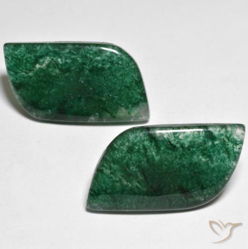 Aventurina verde de 16,92 quilates, 20,2 x 11 mm de forma extraña de Brasil, Photo A