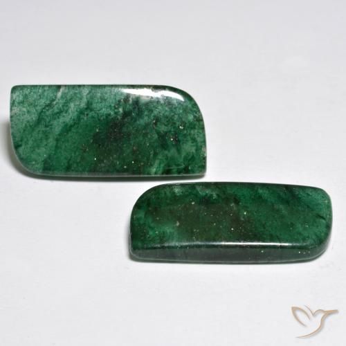 Gemas de Venturina Verde claro natural de 19.88 ct, Elegante, Translúcido