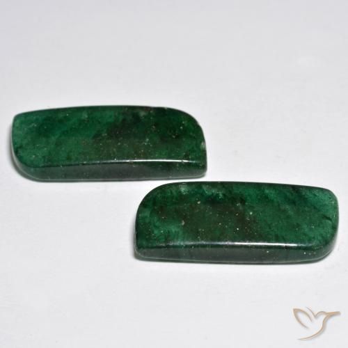 Gemas de Venturina Verde claro natural de 19.88 ct, Elegante, Translúcido
