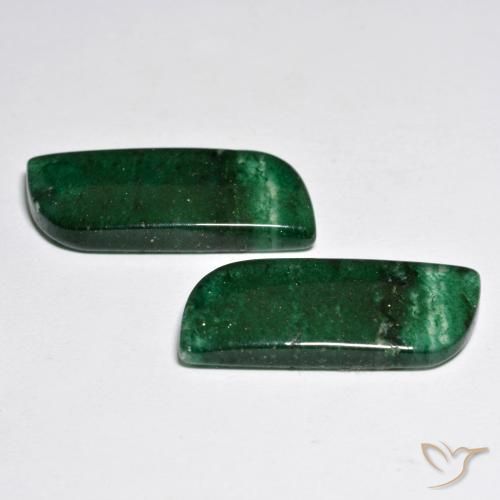 Gemas de Venturina Verde claro natural de 19.24 ct, Elegante, Translúcido