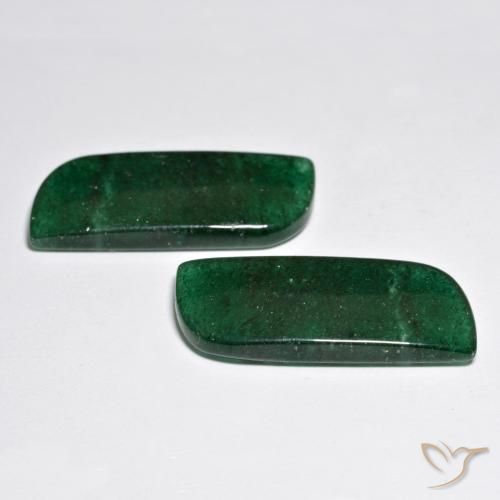 Gemas de Venturina Verde oscuro natural de 25.07 ct, Elegante, Translúcido