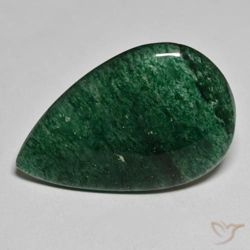 24.65ct Natural Verde Venturina, En forma de pera, Translúcido
