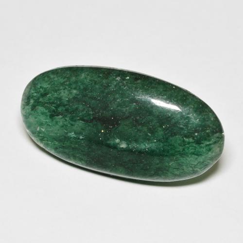Aventurina verde natural de 14,45 ct, corte óvalo, translúcido