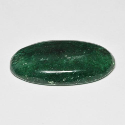 Aventurina verde natural de 14,45 ct, corte óvalo, translúcido