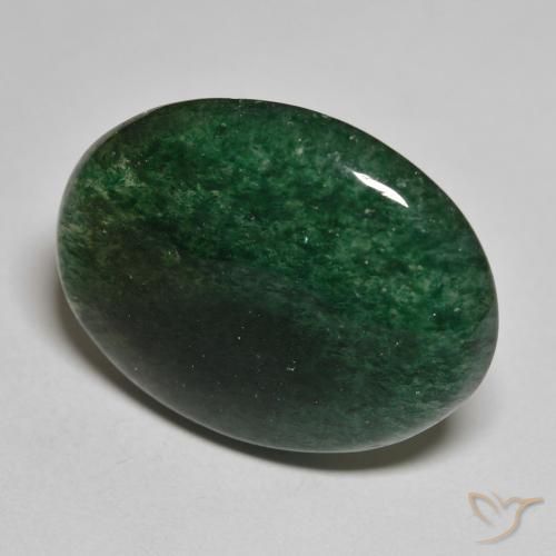 Venturina Verde bosque natural de 23.24 ct, Corte Óvalo, Translúcido