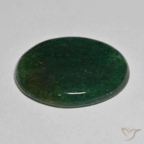 Venturina Verde bosque natural de 23.24 ct, Corte Óvalo, Translúcido
