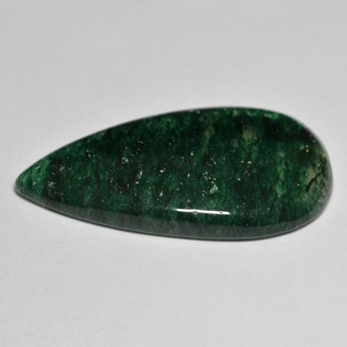Aventurina verde natural de 24,15 ct, en forma de pera, translúcido