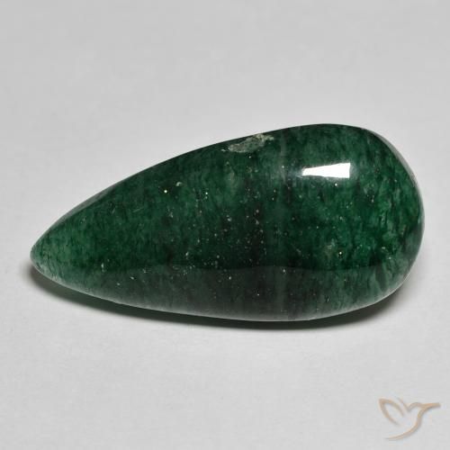 15.68ct Natural Verde Venturina, En forma de pera, Translúcido