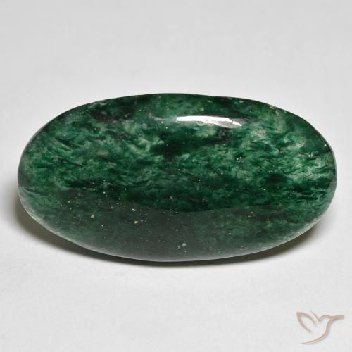 Aventurina verde natural de 26,71 ct, corte óvalo, translúcido