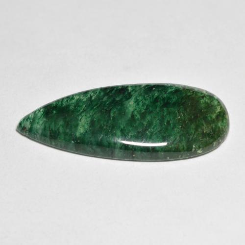 Aventurina verde natural de 11,87 ct, en forma de pera, translúcido