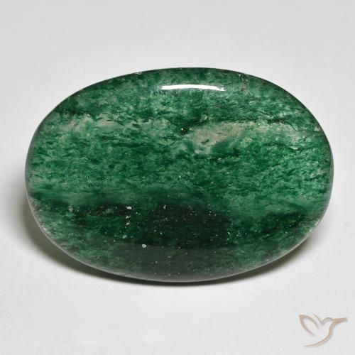 19.57ct Natural Verde pino Venturina, Ovalada, Translúcido