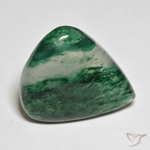 Aventurina verde natural de 18,01 ct, en forma de pera, translúcido