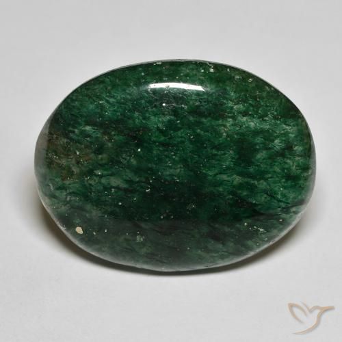 22.21ct Natural Verde bosque Venturina, Ovalada, Translúcido