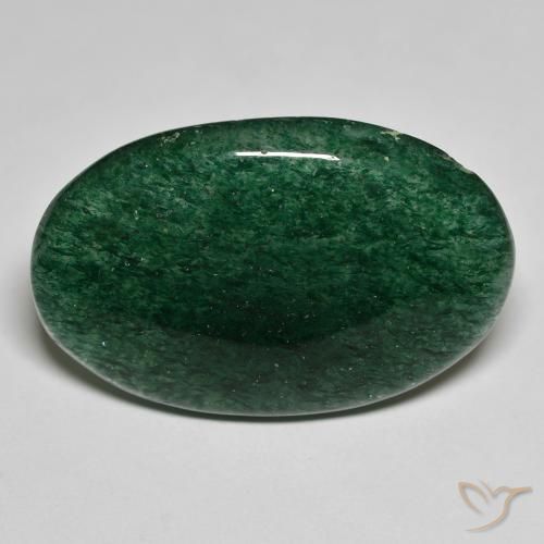 23.62ct Natural Verde bosque Venturina, Ovalada, Translúcido