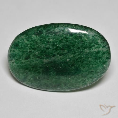 23.62ct Natural Verde bosque Venturina, Ovalada, Translúcido