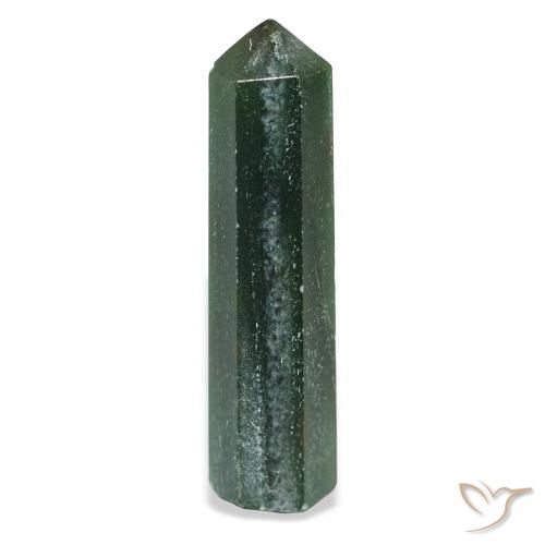 36.88ct Natural Verde bosque Venturina, Elegante, Opaco
