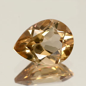 Axinita marrón natural de 1,15 ct, en forma de pera, VS-SI