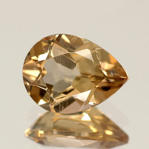 Axinita marrón natural de 1,15 ct, en forma de pera, VS-SI