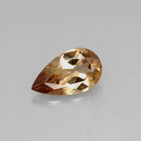 Axinita marrón natural de 1,79 ct, en forma de pera, VS-SI