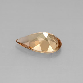 Axinita marrón natural de 1,79 ct, en forma de pera, VS-SI