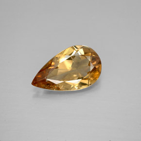 Axinita Marrón dorado natural de 1.59 ct, En forma de pera, VS