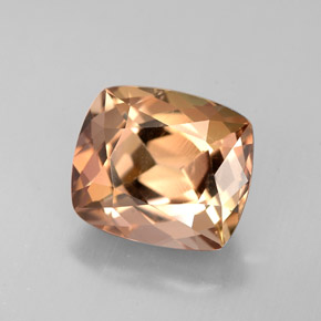Axinita marrón natural de 3,66 ct, corte cojín, VVS