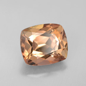 Axinita marrón natural de 3,66 ct, corte cojín, VVS