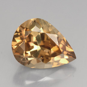 Axinita Marrón dorado natural de 4.63 ct, En forma de pera, VS