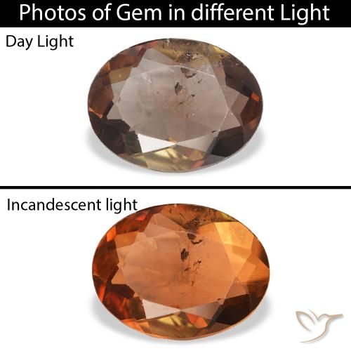 1.67ct Natural Marrón oscuro axinita, Ovalada, SI
