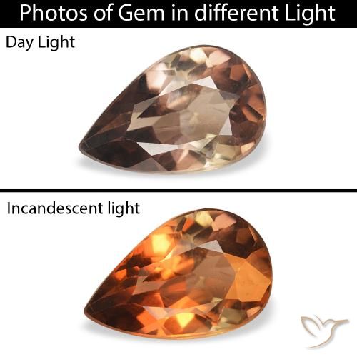 0.86ct Natural Marrón oscuro Axinita, En forma de pera, SI