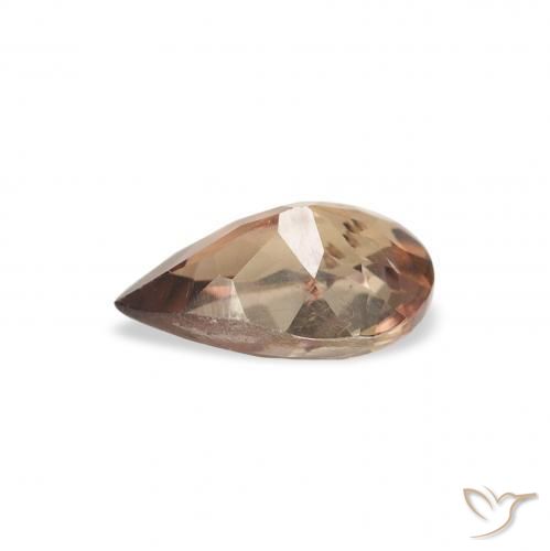 Axinita Marrón oscuro natural de 0.86 ct, En forma de pera, SI