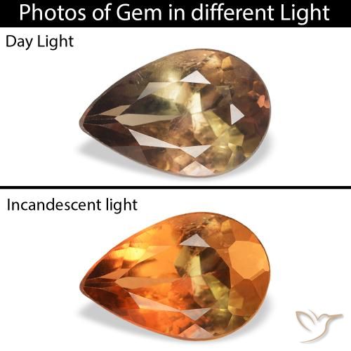 1.05ct Natural Marrón oscuro Axinita, En forma de pera, SI