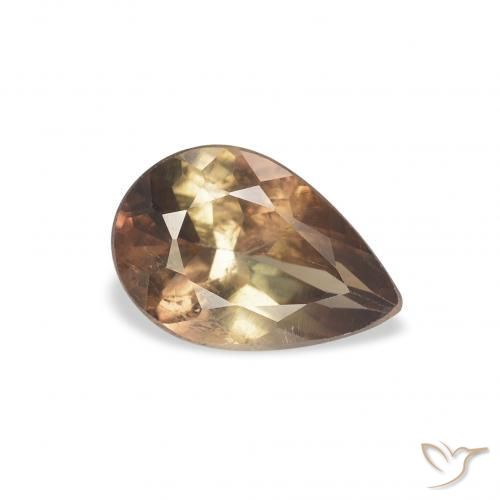 Axinita Marrón oscuro natural de 1.05 ct, En forma de pera, SI