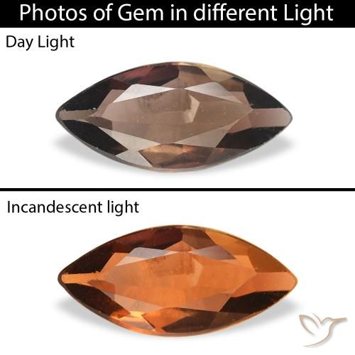 0.40ct Natural Marrón medio Axinita, Marquesa, SI