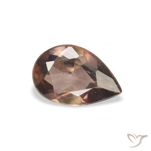 Axinita Marrón claro medio natural de 1.04 ct, En forma de pera, SI