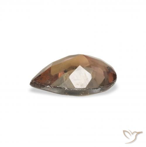 Axinita Marrón claro medio natural de 1.04 ct, En forma de pera, SI