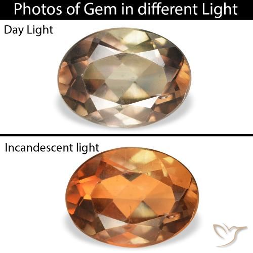 1.23ct Natural Marrón oscuro axinita, Ovalada, SI