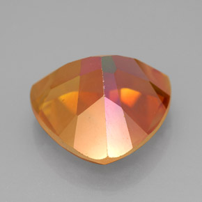 Topacio azotic multicolor natural de 11,76 ct, trillón, VVS