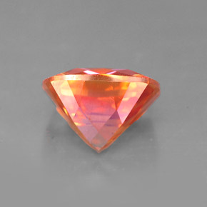Topacio azotic multicolor natural de 2,51 ct, corte cojín, VVS-VS