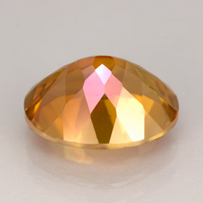 Topacio azotic multicolor natural de 5,85 ct, corte óvalo, VVS-VS